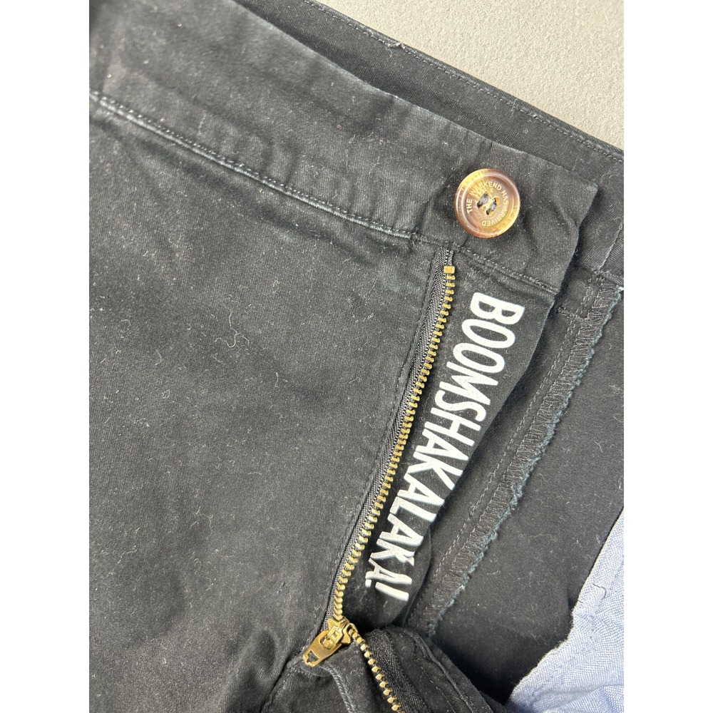 Chubbies Boomshakalaka Shorts Mens 35 Black 7 Inch Inseam Stretch Cotton Chino